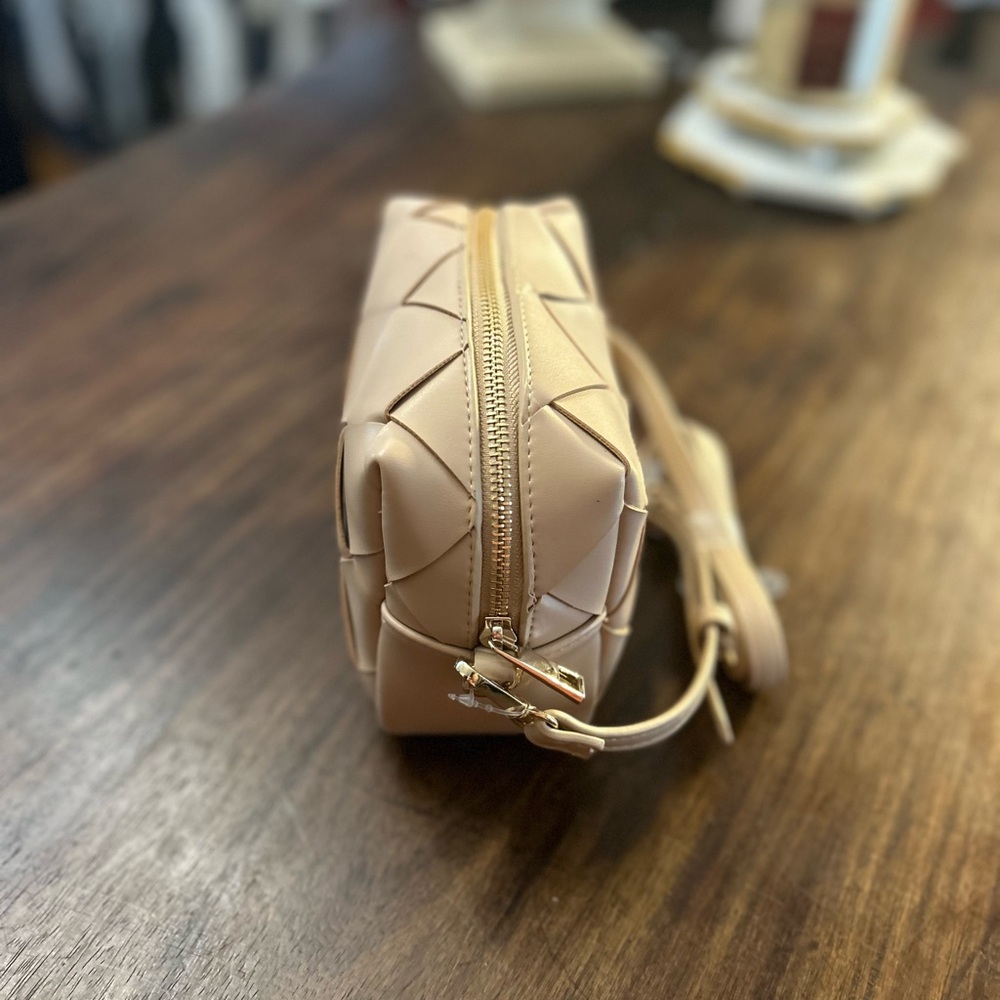 NWT A New Day Taupe Mini Crossbody 90% Recycled Materials Neutral purse - Picture 7 of 9